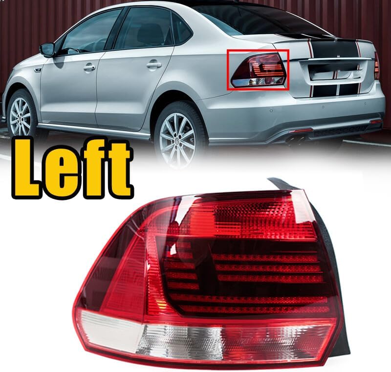 ya 4 8.10 for VW Polo Vento Sedan 2016-2019 Left Rear TailLight Brake Lamp Nobulb