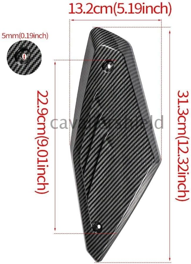 ya 23 10.7 baidi Pair Side Panel Guard Protector Intake Pipe Cover Fit for Honda CB650R 2019-2023