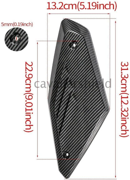 ya 23 10.7 baidi Pair Side Panel Guard Protector Intake Pipe Cover Fit for Honda CB650R 2019-2023