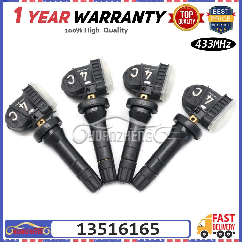 ya 4 8.8 Set of 4 pcs 13516165 for GM for Chevrolet for Buick for Cadillac tire Pressure Sensor TPMS