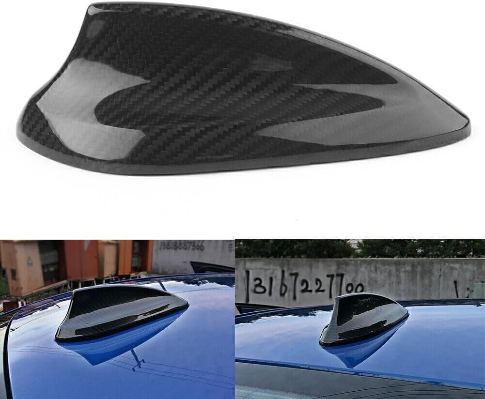 ya 4 8.14 Black Carbon Fiber Shark fin Antenna Cover Trim Fit for BMW F15 F26 F20 F21 F16 F85