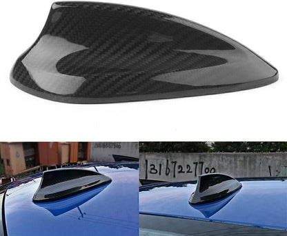 ya 4 8.14 Black Carbon Fiber Shark fin Antenna Cover Trim Fit for BMW F15 F26 F20 F21 F16 F85