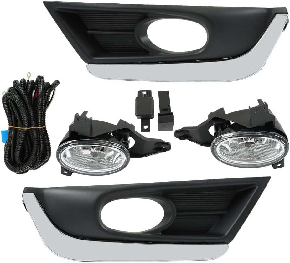 ya 9 10.24 Suitable for 2017-2018 for Honda CRV for CR-V bumper fog lamp driver chrome left and right