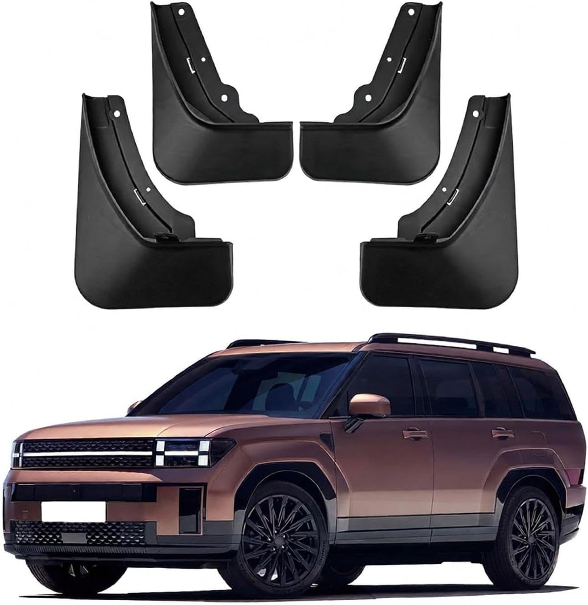 ya 28 10.13 zhengce Front Rear Mud Flaps Splash Guard Mudguard Fender for for Hyundai Santa Fe