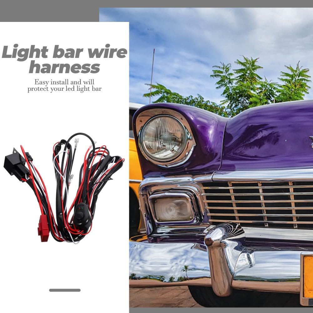 ya 13 9.15 baidi Spotlight Switch Wire Group Wiring Harness for Bumper Lights Universal Kit Bar