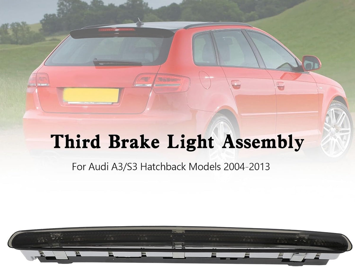 ya 10 9.16 zhengce Black Third Brake Light 8P3945097 for Audi A3 S3 3 Door Hatchback 2004-2012
