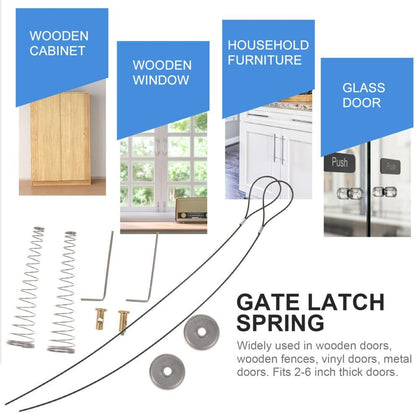 ya 26 10.21 baidi 2 Sets Gate Latch Cable Pull Gate String Latch Cable Pull Gate Opener Supply