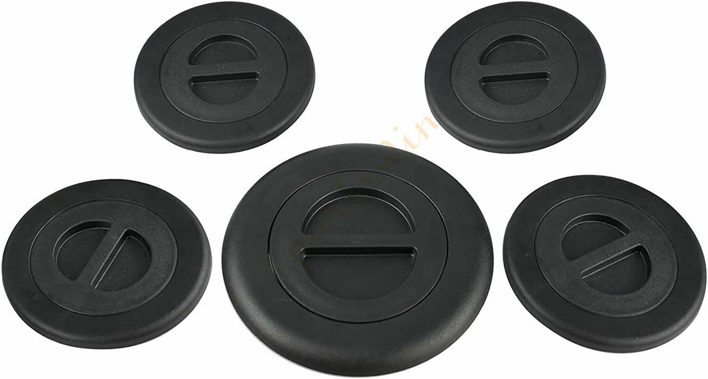 ya 5 8.24 baidi 5-piece Wheel/gooseneck Bed Plug Cover kit for Dodge for Ram 2500 3500 5th 2014-2019