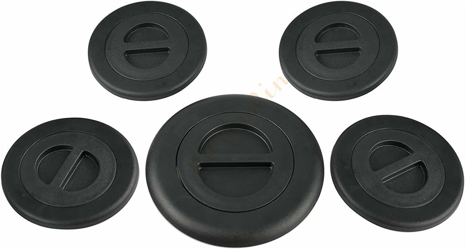 ya 5 8.24 baidi 5-piece Wheel/gooseneck Bed Plug Cover kit for Dodge for Ram 2500 3500 5th 2014-2019