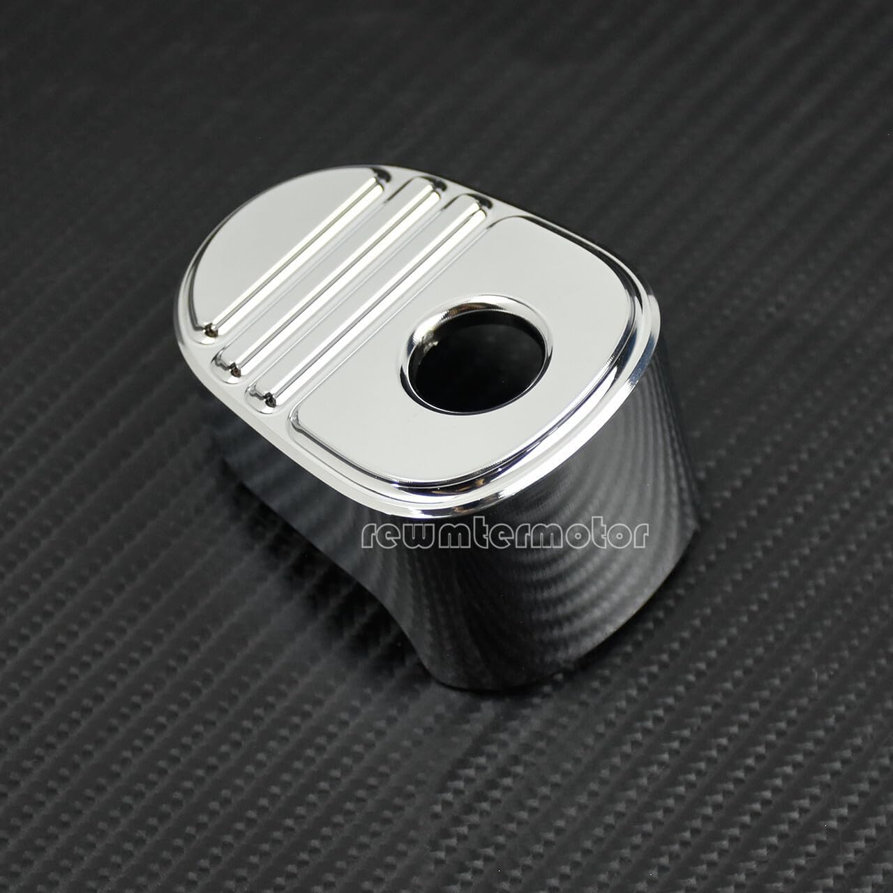 ya 6 8.24 baidi Chrome Stripe Ignition Switch Cover Fit for Harley Touring Road Street Tri Glide