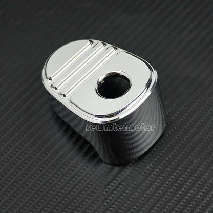 ya 6 8.24 baidi Chrome Stripe Ignition Switch Cover Fit for Harley Touring Road Street Tri Glide