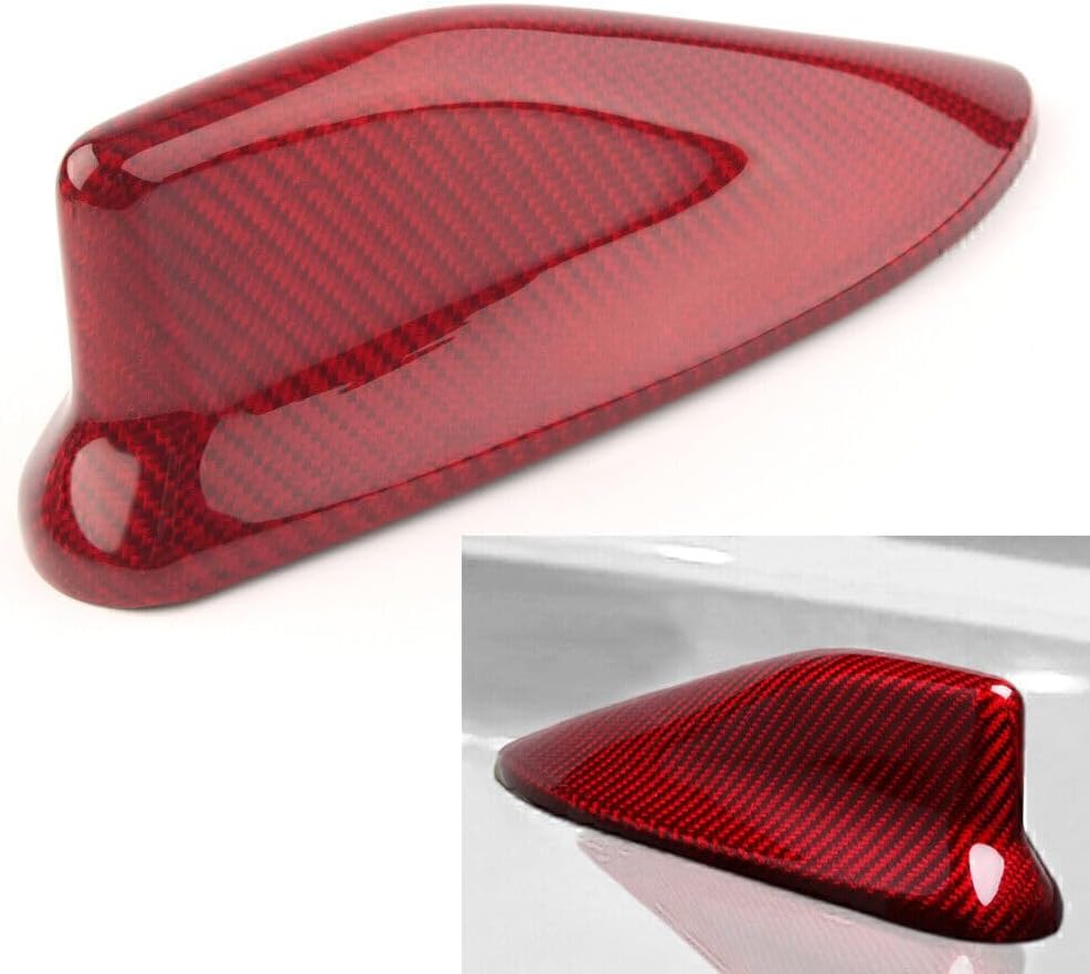 ya 4 8.14 Red Carbon Fiber shark fin Antenna Decorative Cover for Subaru BRZ for Toyota 86