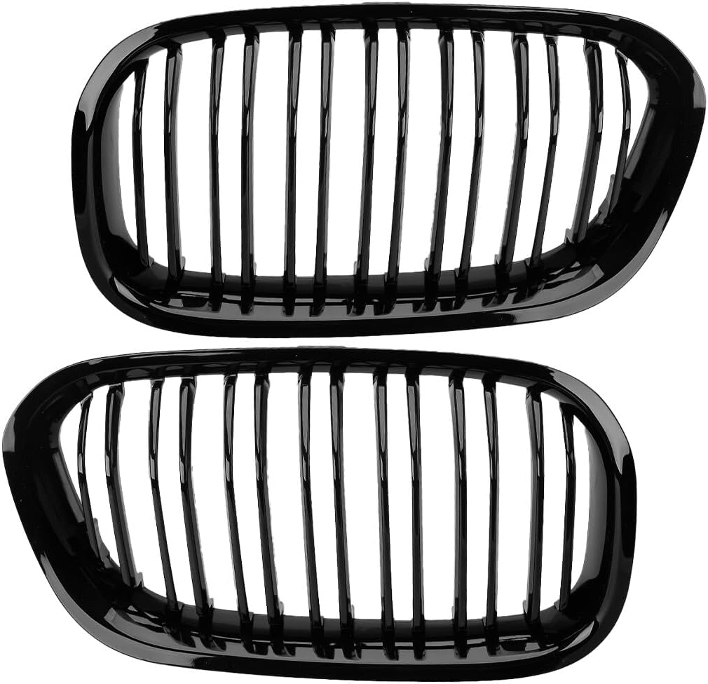 ya 2 8.15 Gloss Black Kidney Grille Grill Dual Line Fit for BMW 1 Series F20 F21 2015-2020