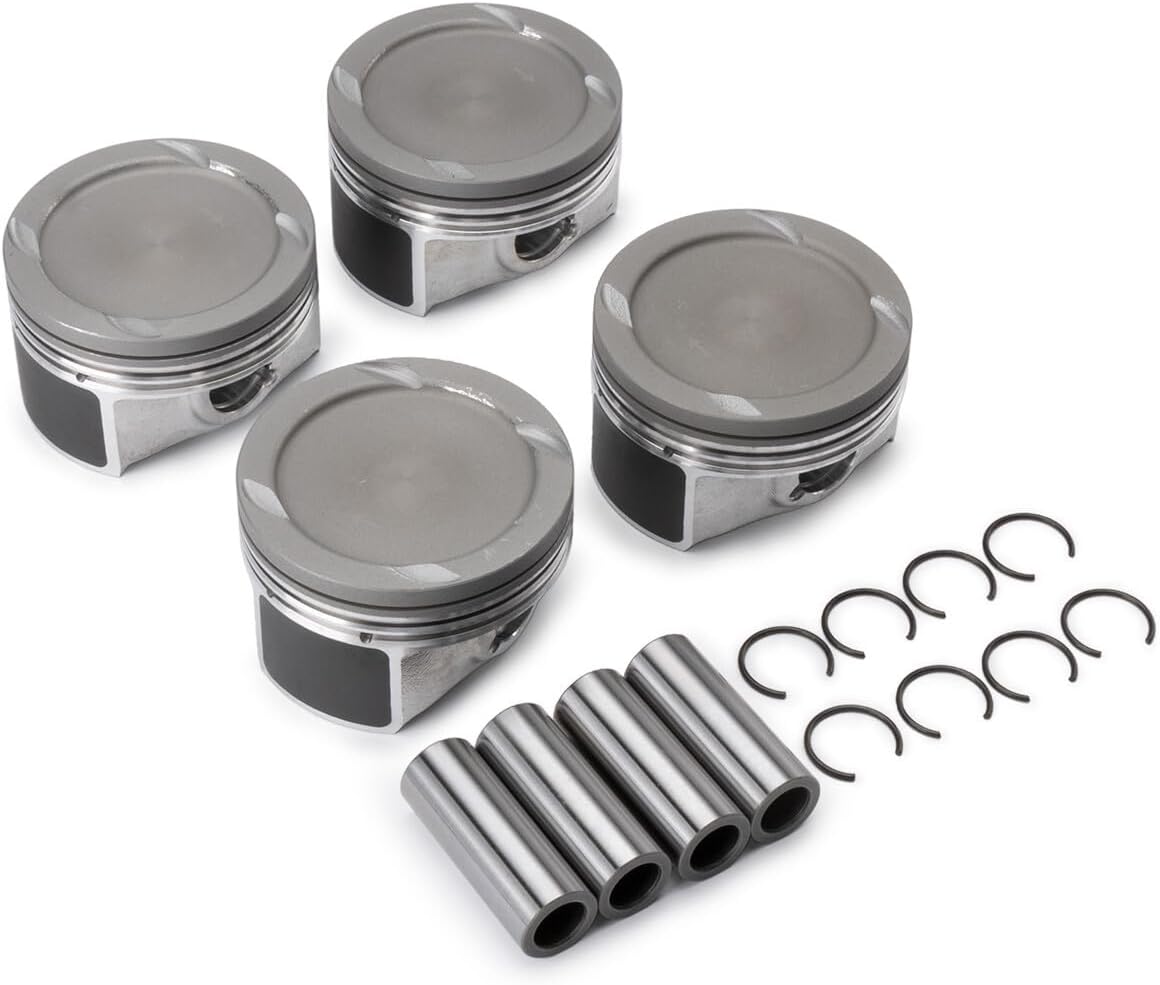 ya 4 8.14 4PCS Pistons & Rings Kit Fit for Chevy for Cruze SONIC TRAX ENCORE 1.4L 25198520