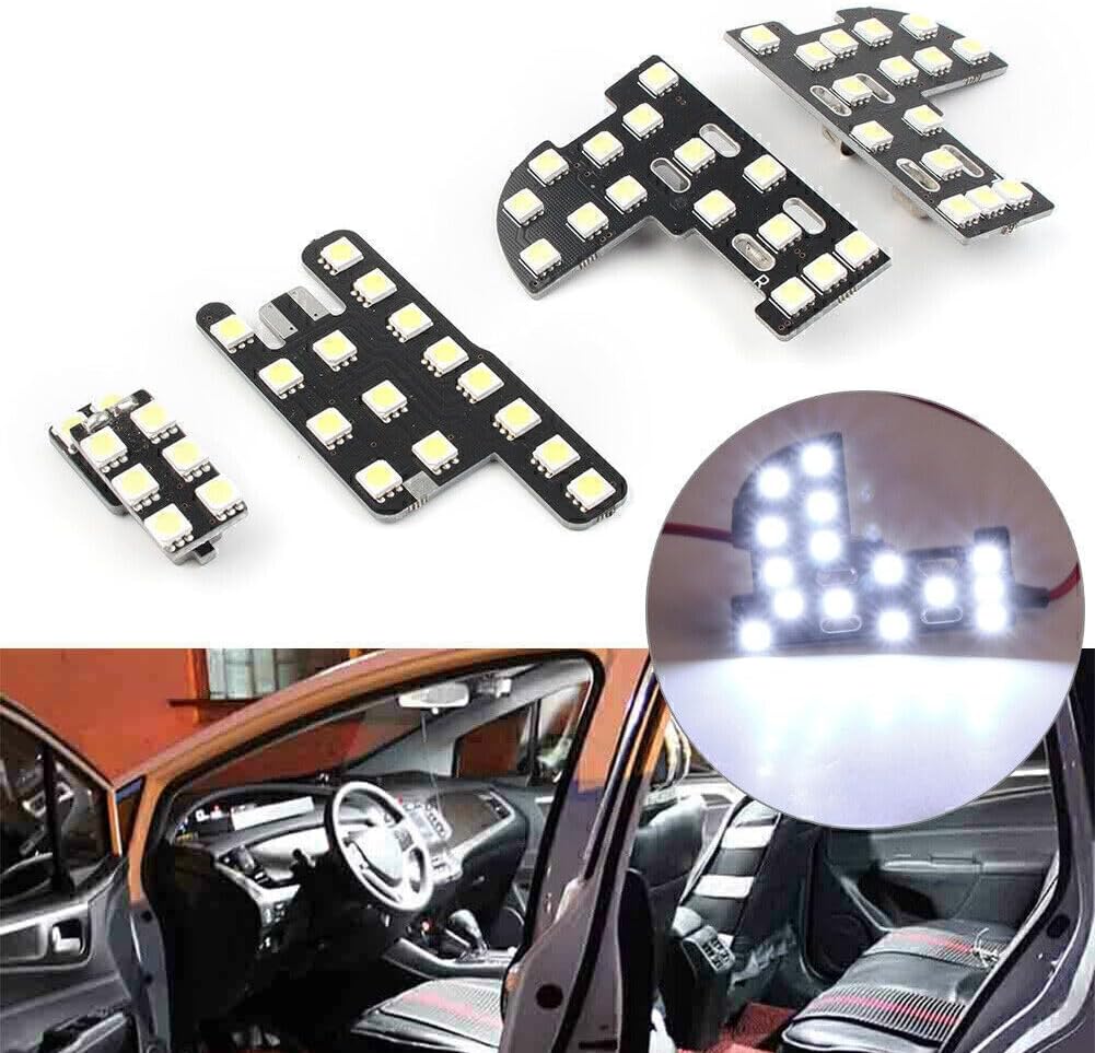 ya 13 9.15 baidi 4 Piece White Car Interior Dome Map Reading Light Kit for 2016-2020 for Hon