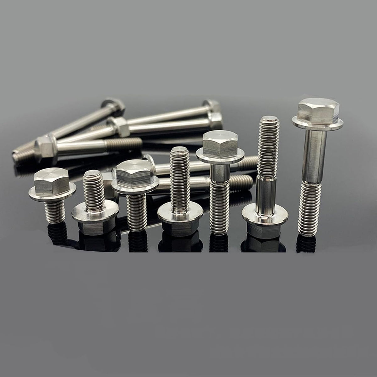 ya 16 10.20 baidi Titanium Hexagon Flange Bolts Hex Flange Head Screws M6*10 15 20 25 30 35-70mm-1