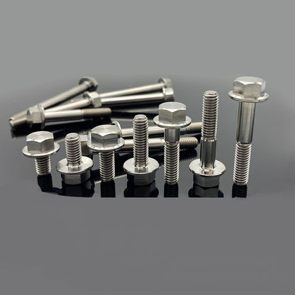 ya 16 10.20 baidi Titanium Hexagon Flange Bolts Hex Flange Head Screws M6*10 15 20 25 30 35-70mm-1