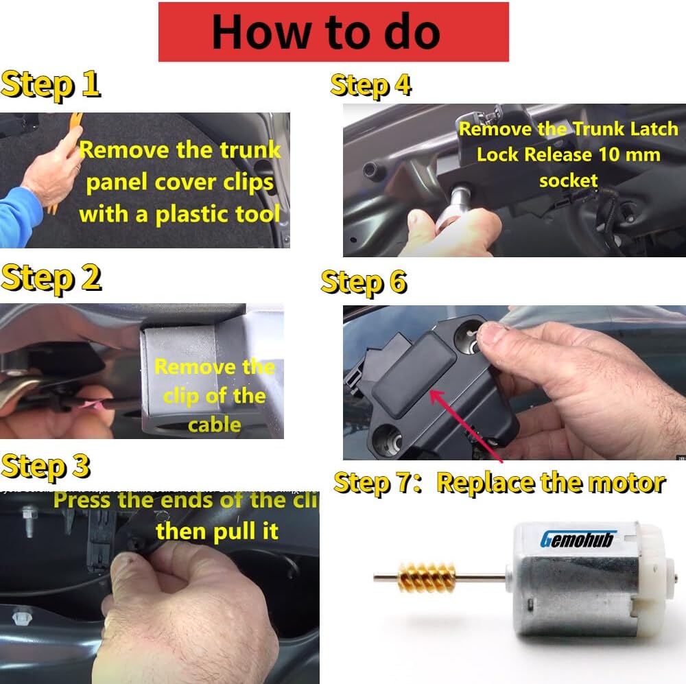 ya 7 8.24 baidi Trunk Latch Lid Lock Actuator Motor for Hyundai 2015-2018 Santa Fe Sport 2.0 2.4