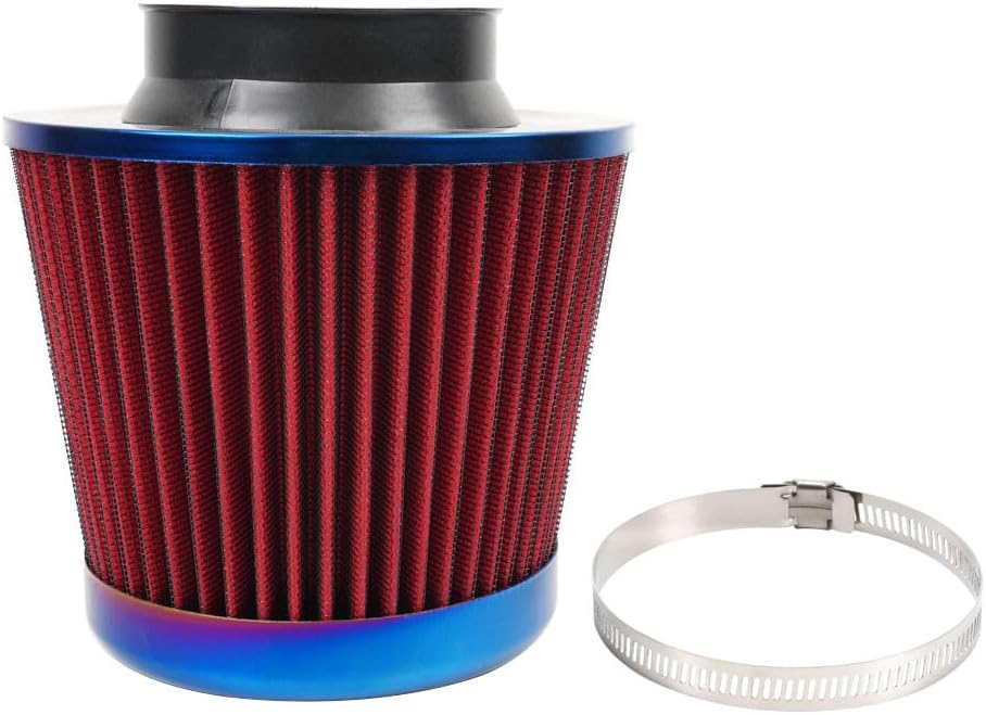 ya 13 9.15 baidi Universal 3/76mm Car Air Filter High Flow Cold Air Intake Dry Cone Replacement