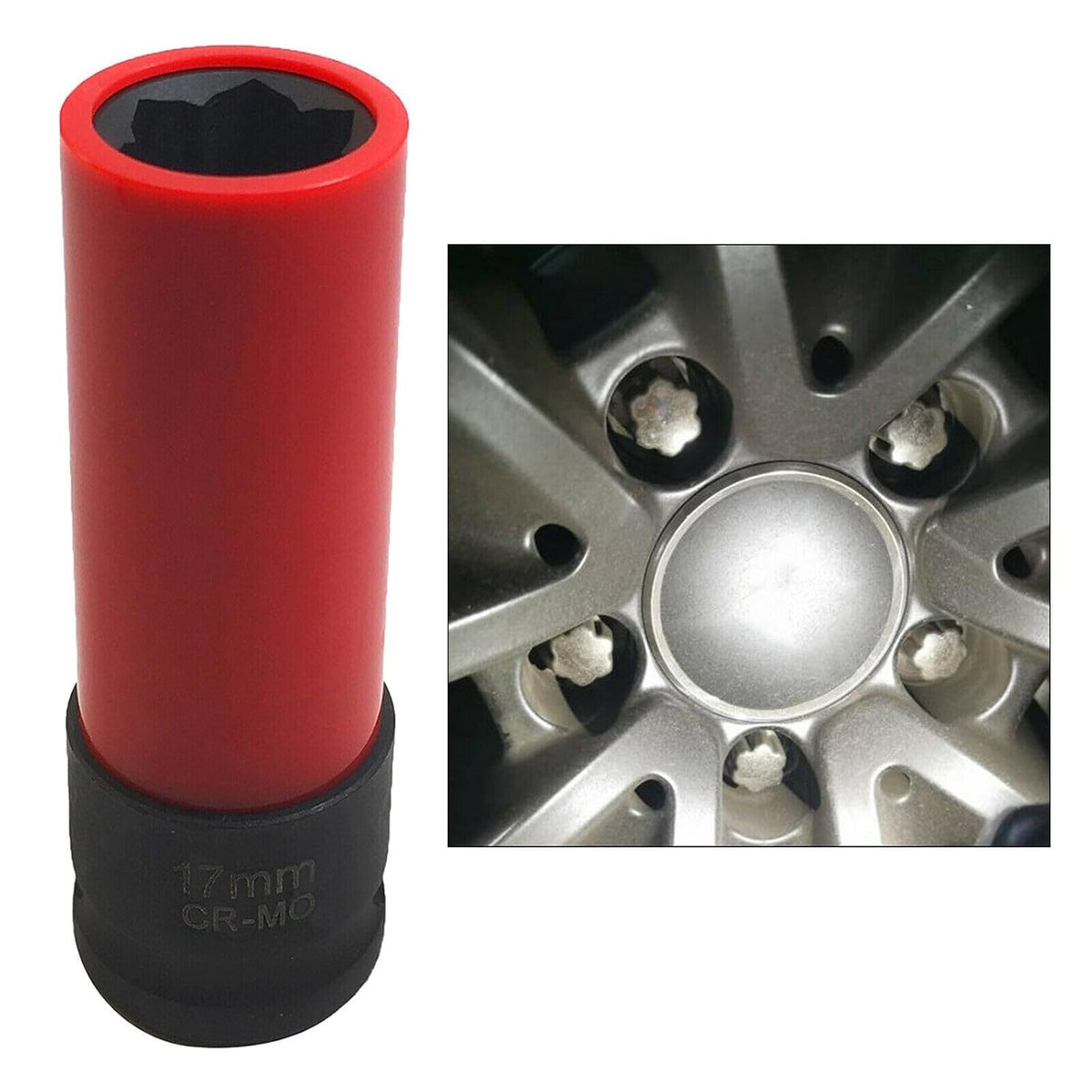 ya 13 9.15 baidi for S Series W221 Tyre,17mm-Wheel Lock Nut Socket Wrench Lug Nut Socket