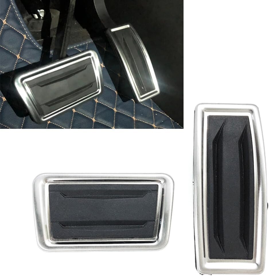 ya 11 9.14 baidiStainless Steel Brake Gas Pedals Cover for for Cadillac XT4 XT5 XT6 for Chevy Traverse