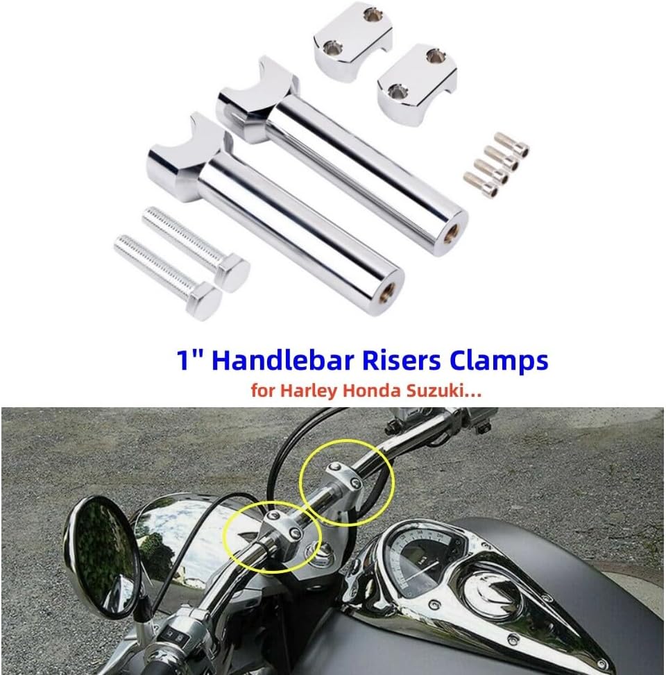 ya 13 9.15 baidi 1-inch 25mm Handlebar mounting Calipers for Harley Dyna Sportster Full-Suspension Touring Bikes -