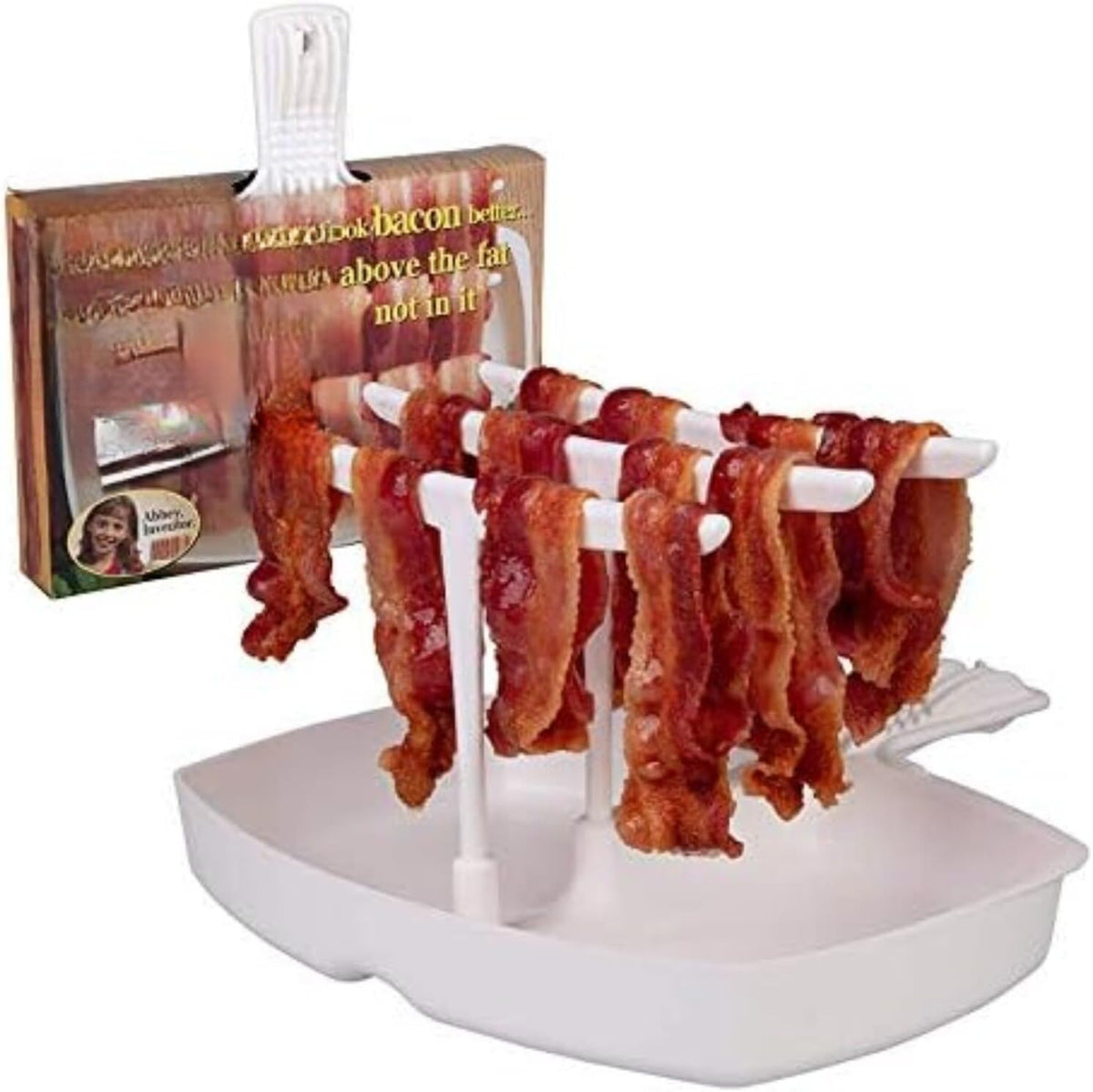 ya 14 9.20 baidi Microwave Bacon Tray -Crispy bacon in minutes -Easy to use - Reduced fat content-1