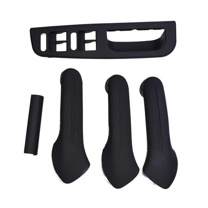 ya 4 8.8 5-Piece Black Interior Door Handle Cover Switch Frame Decoration Suitable for VW Golf MK4