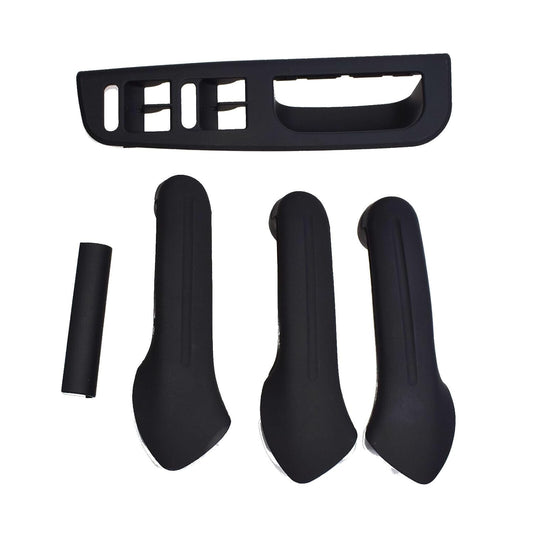ya 4 8.8 5-Piece Black Interior Door Handle Cover Switch Frame Decoration Suitable for VW Golf MK4