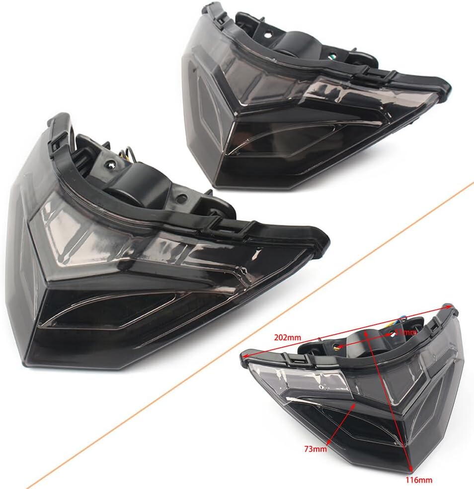 ya 10 9.16 zhengce Rear Tail Light Brake Turn Signal Lamp Fit for Kawasaki 250R 300 2013-2017