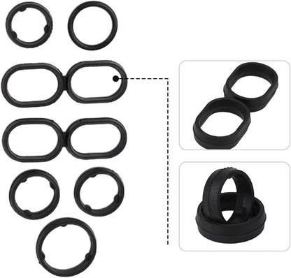 ya 11 9.14 baidiFilter Ring Gasket 68191356AA Auto Parts Black For 3.2-3.6L Engine