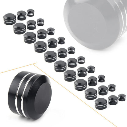 ya 9 10.24 for Harley Black CNC Inner 9mm-13mm Schrauben Motor Bolt Topper Caps Cover