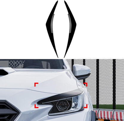 ya 2 8.15 1 Pair Gloss Black Tape-On Headlight Eye Lids Covers for for Subaru WRX STI 2022+