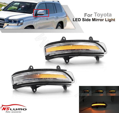 ya 4 8.10 2pcs Dynamic LED Side Mirror Turn Signal Light for Toyota for Land Cruiser 200 URJ200