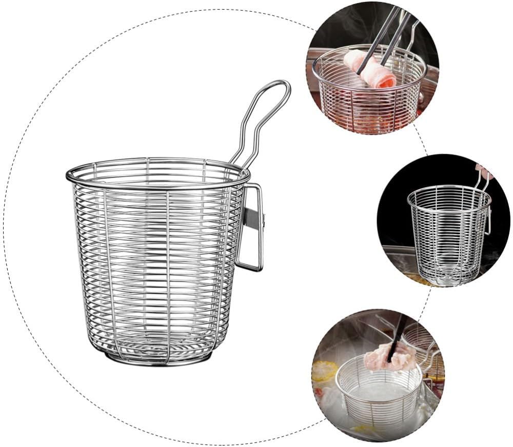 ya 14 9.20 baidi 2 Count Stainless Steel Colander Kitchen Strainer Attachment for Pot Metal Hot-1