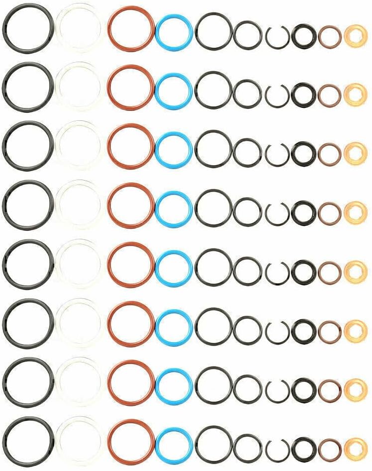 ya 10 9.16 baidi for Ford 6.0L Powerstroke Oil Rail Leak Repair Kit Tool O-rings & Injector Seal!