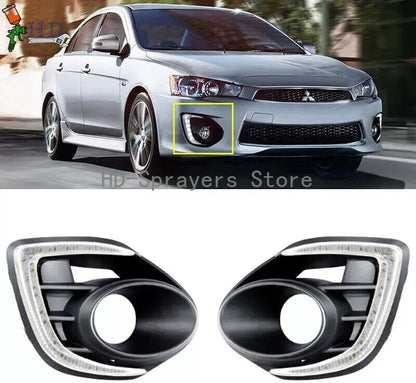 ya 2 8.15 A pair of LED daytime running lights and fog lights suitable for the 2016-2018 for Mitsubishi Lancer