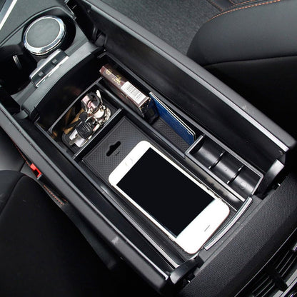ya 5 8.10 Car Parts Black Interior Armrest Storage Box Holder for Peugeot 3008 2017-2020