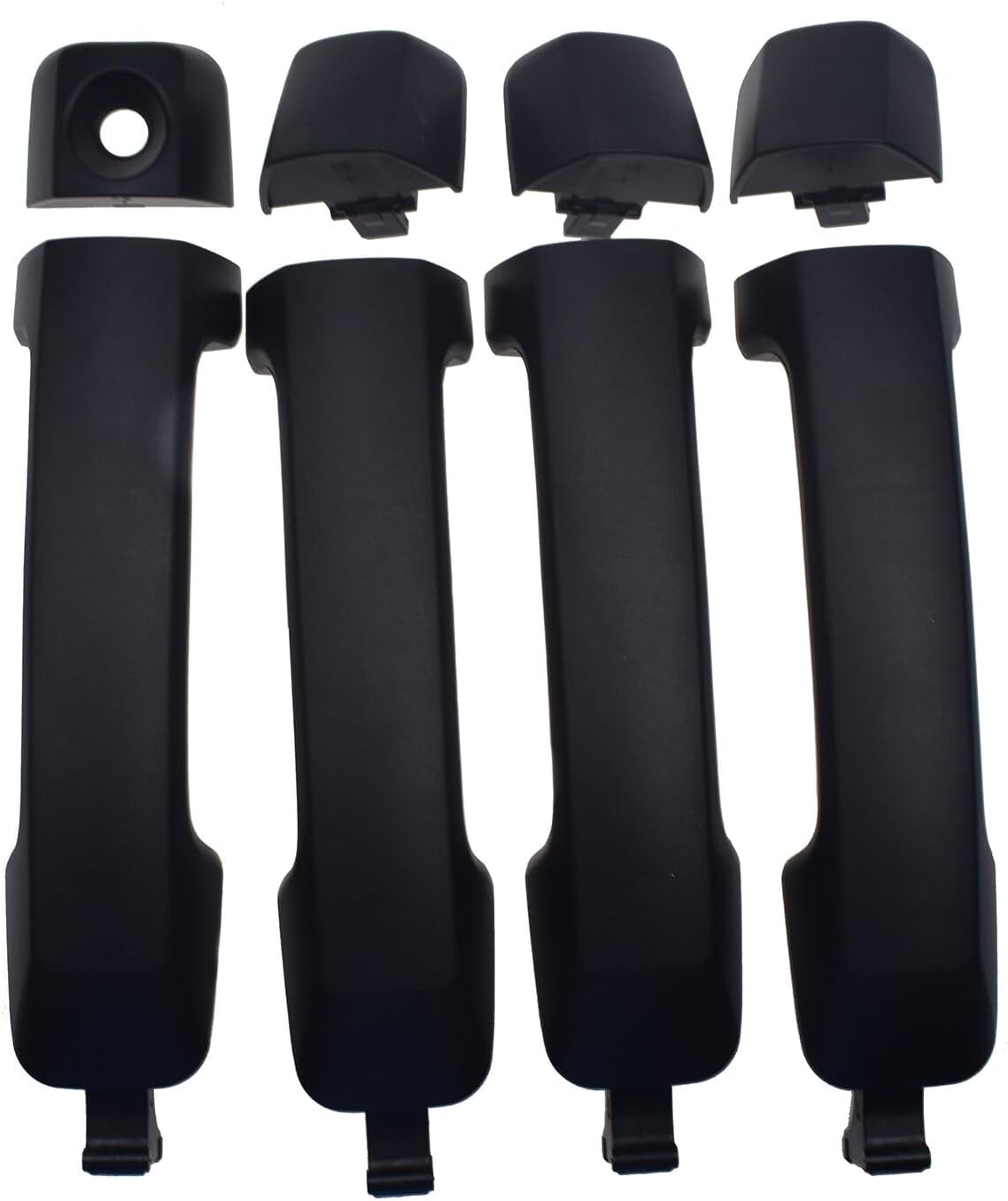 ya 5 8.10 Set of 4 Exterior Door Handles Black for 2007-2018 for Toyota Tundra 69210-0C010