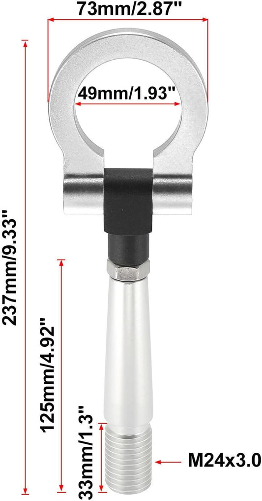 ya 4 8.8.2 Blue car rear tow eye towing hook for Mitsubishi Lancer Evolution Evo