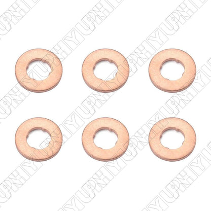 ya 11 9.14 baidi6Pcs Lower Fuel Injector Gasket Ring 924867 for BMW 1 2 3 4 5 Series Replacement