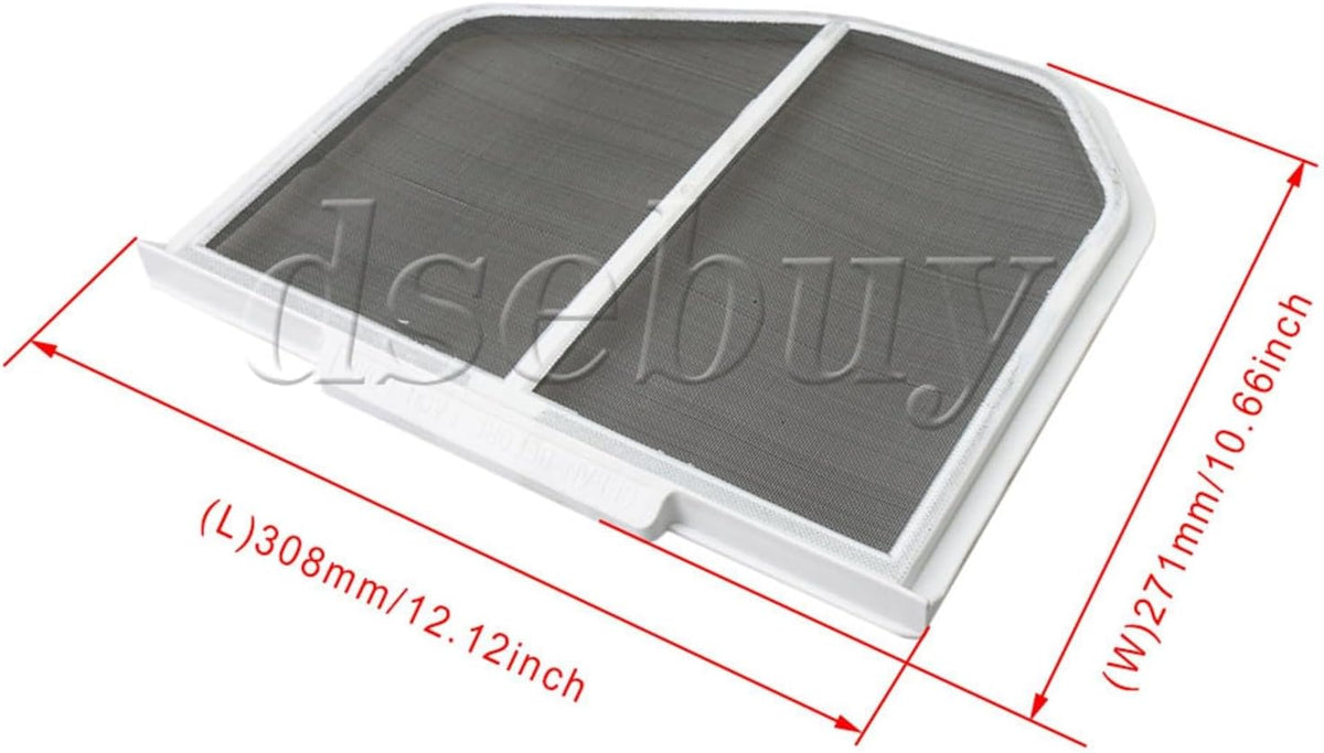 ya 26 10.21 baidi 2Pieces Lint Filters Assembly Replacement for MED9600SQ0 Dryer Parts