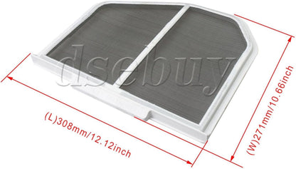 ya 26 10.21 baidi 2Pieces Lint Filters Assembly Replacement for MED9600SQ0 Dryer Parts