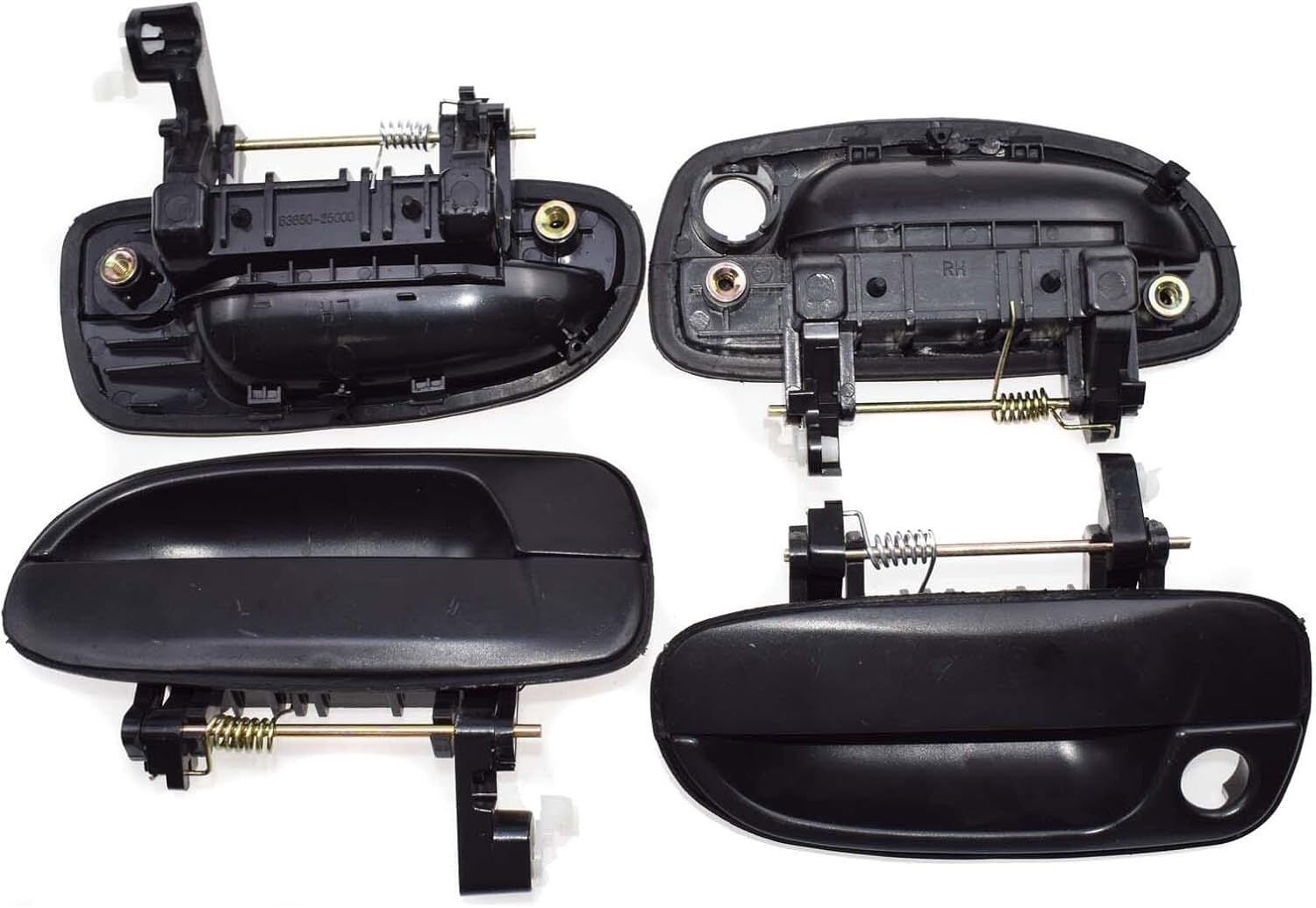 ya 2 8.15 Exterior Door Handle Black 4 Piece Set FL FR RL RR for Hyundai Accent 2000-2006 