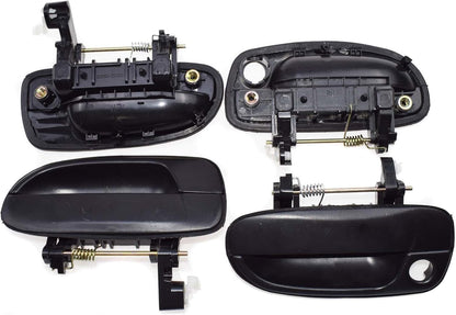 ya 2 8.15 Exterior Door Handle Black 4 Piece Set FL FR RL RR for Hyundai Accent 2000-2006 