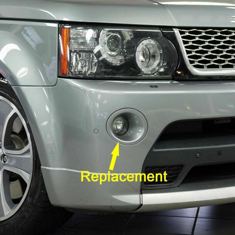 ya 4 8.14 A pair of front bumper fog lamp bezel trim rings fits for Range Rover Sport 10-13