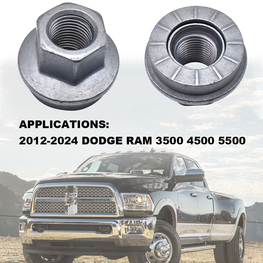 ya 10 9.16 baidi 5Pc Wheel Lug Nut Fit for 2012-2024 for Ram 3500 4500 5500 6509424AA Accessories New