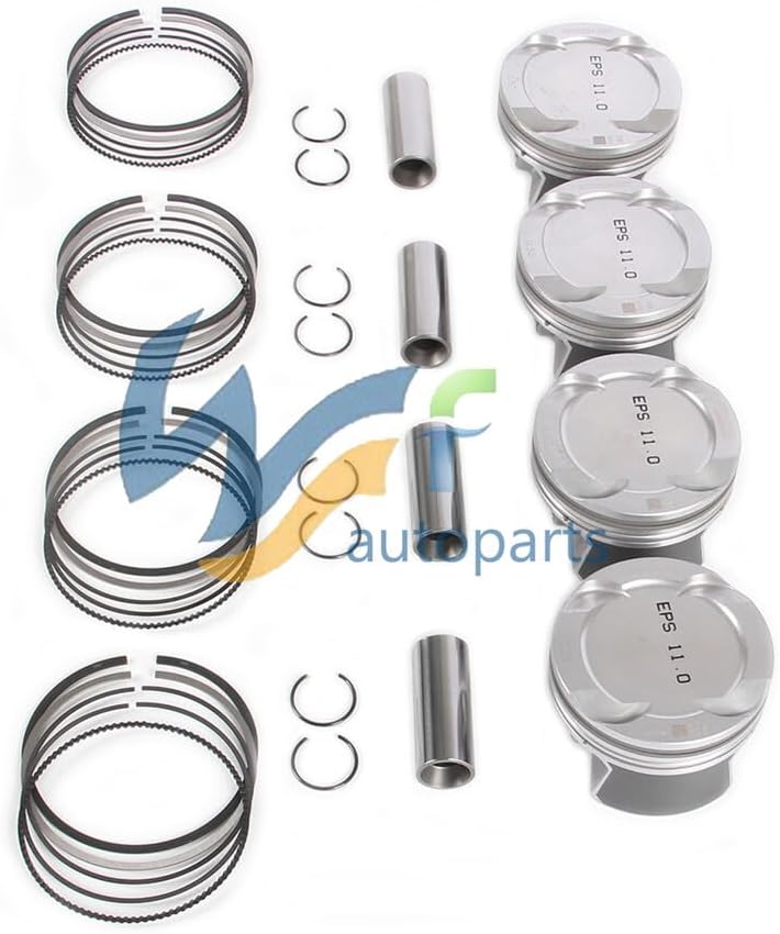 ya 4 8.24 baidi 2.0T Pistons & Rings +0.5 Kit Fit for BMW 320i 420i X1 X4 11259468870