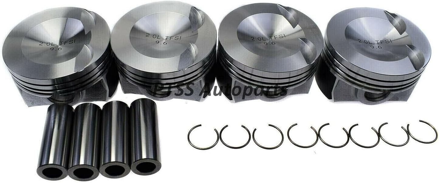 ya 4 8.14 KS Upgraded Piston & Rings Assembly 06H107065DM Set 23mm for VW for Audi A4 Q3 Q5