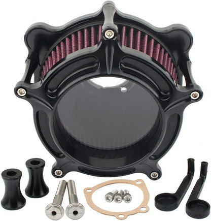 ya 5 8.10 Air Cleaner Intake Filter CNC for Harley EVO Twin Cam Dyna Softail Fatboy 93~17